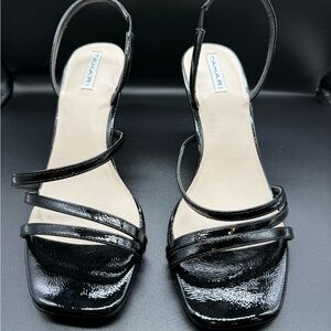 Tahari Black Strappy Heels